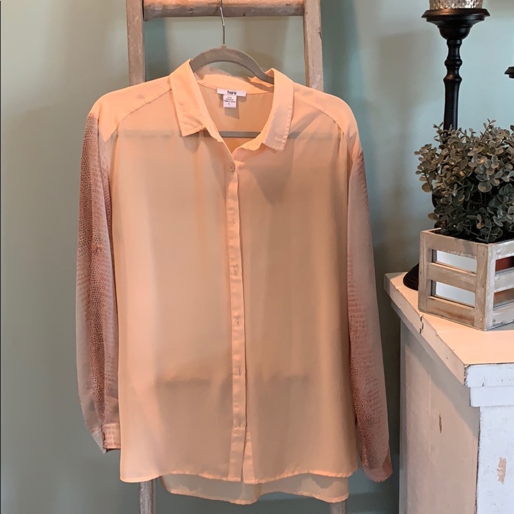 Peach blouse